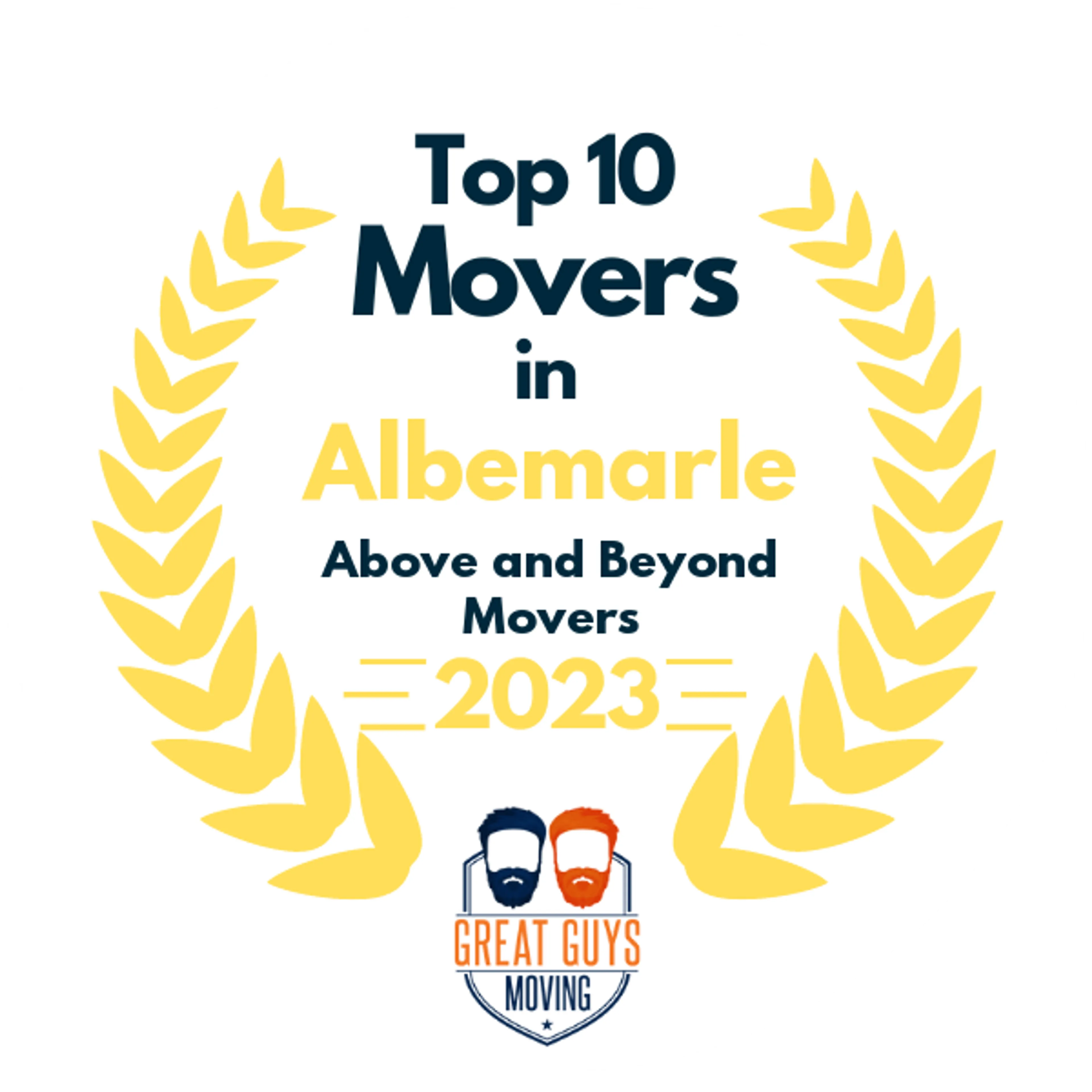Top 10 Movers in Charlotte, NC 2023 award