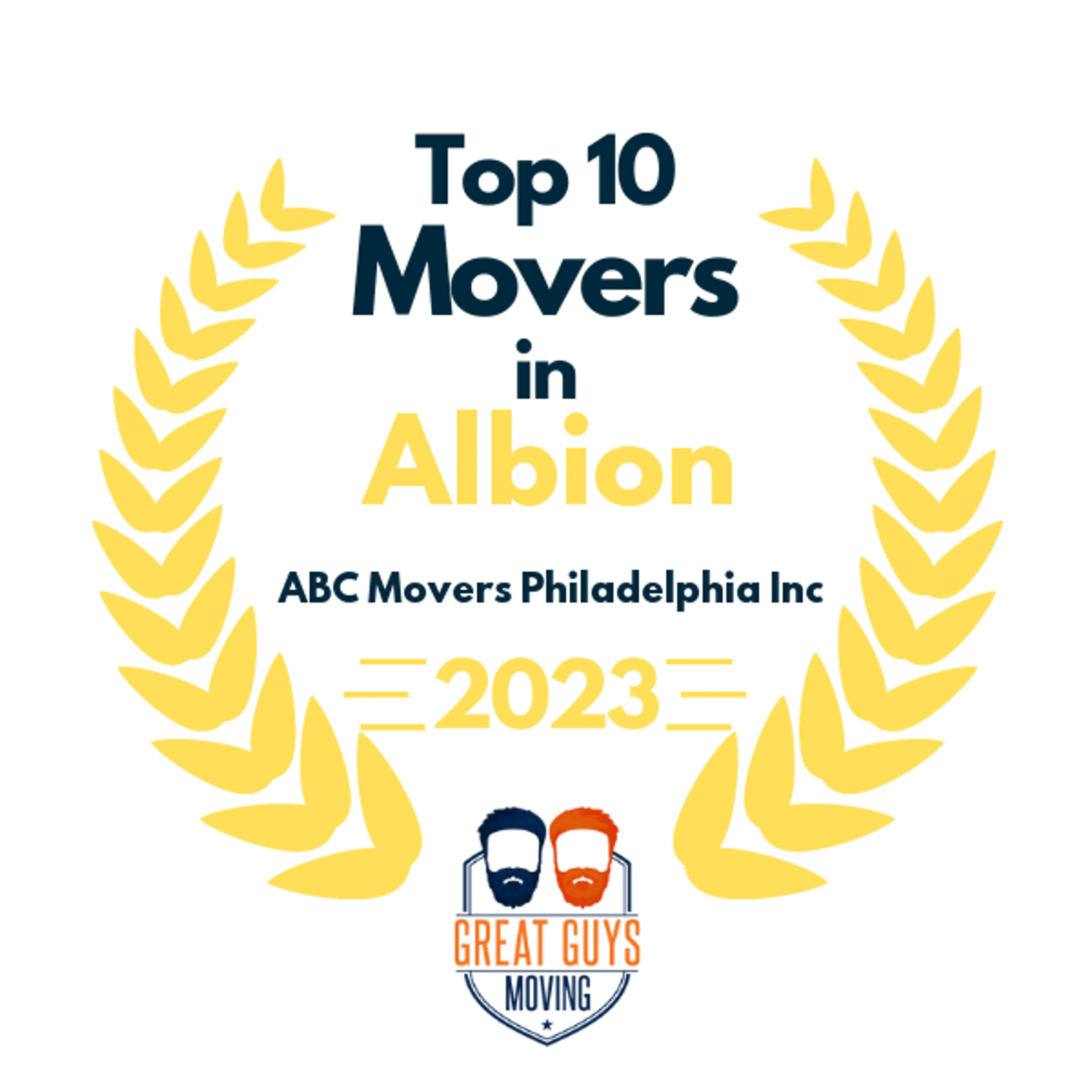 Top 10 Movers in Philadelphia, PA 2023 award