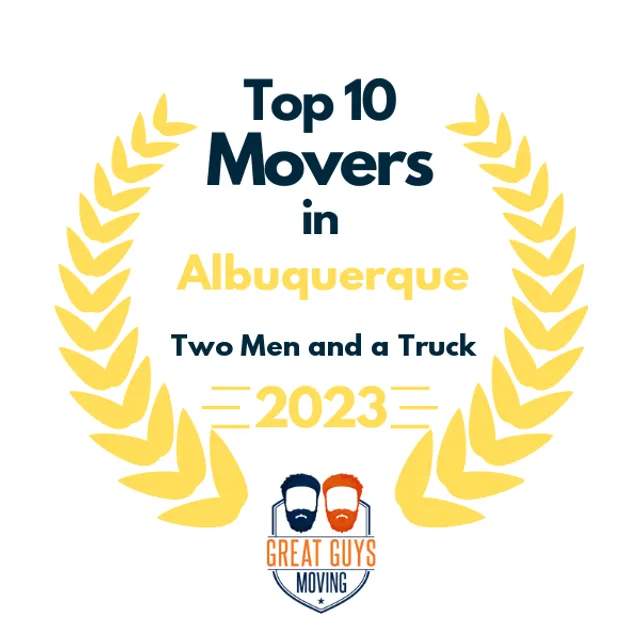 Top 10 Movers in Albuquerque, NM 2023 award