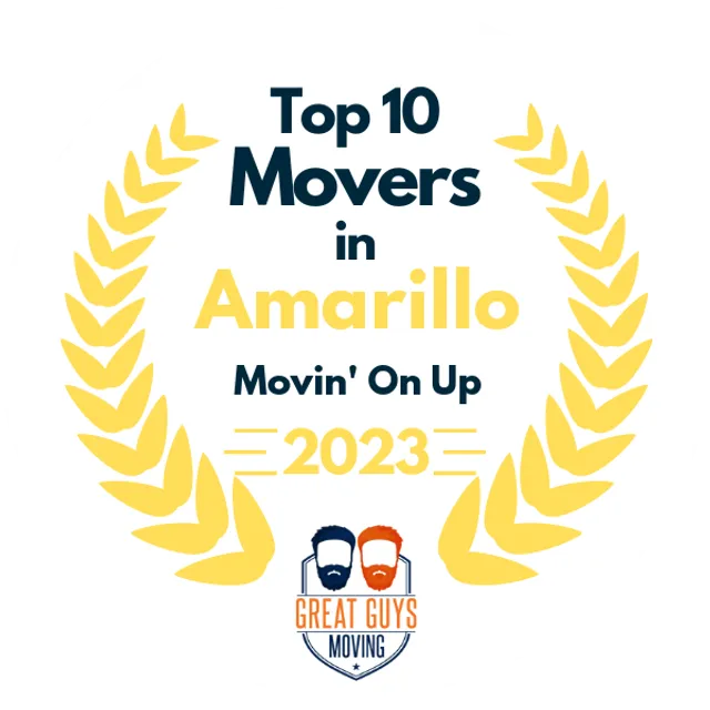 Top 10 Movers in Amarillo, TX 2023 award