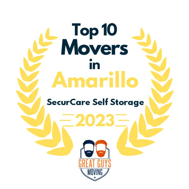 Top 10 Movers in Amarillo, TX 2023 award