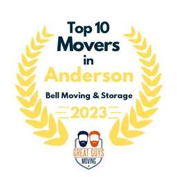 top 10 ranked movers in anderson 2023 bell moving storage image