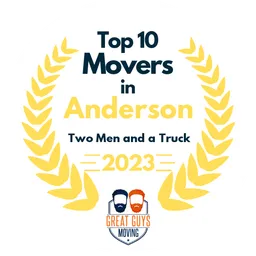 top 10 ranked movers in anderson 2023 two men and a truck image