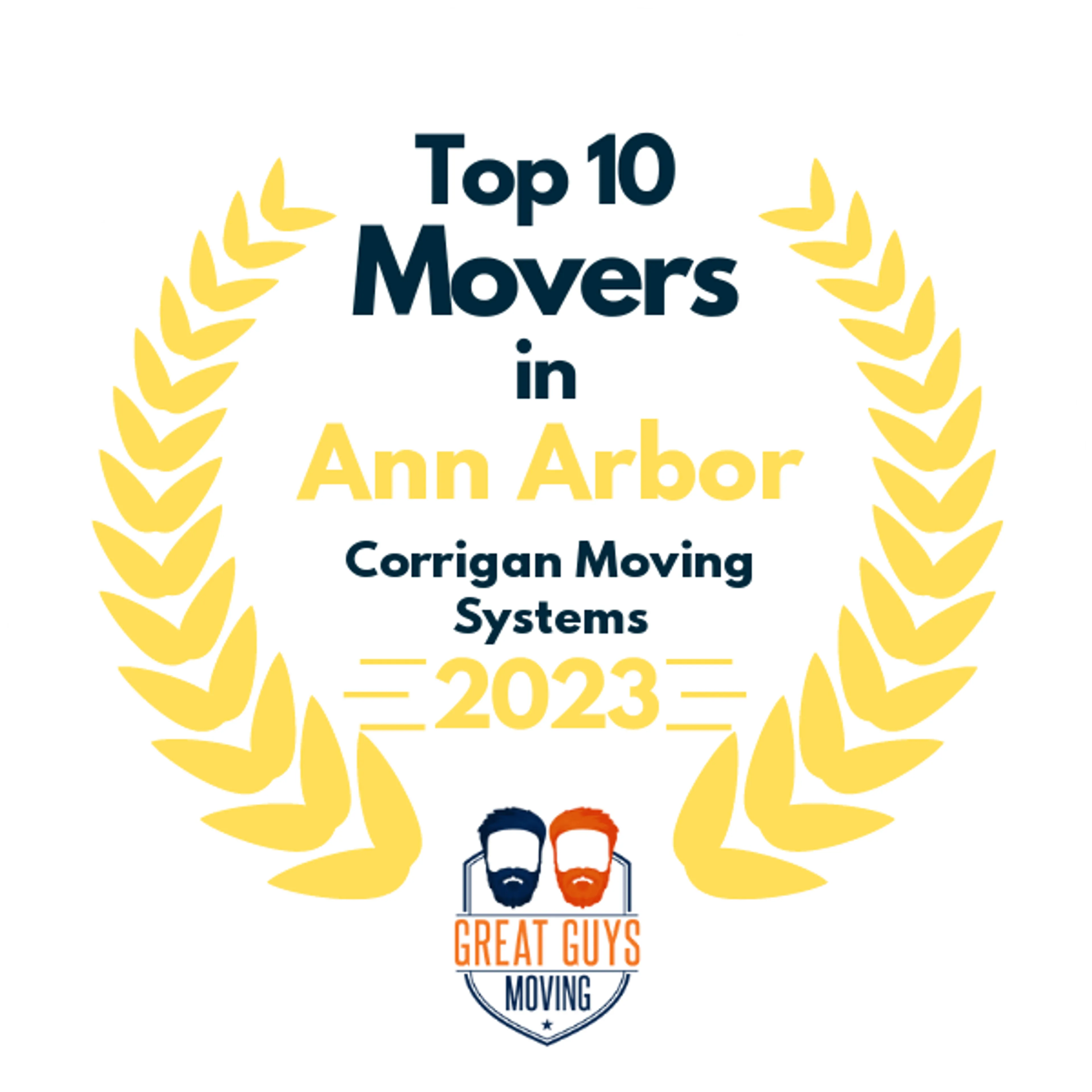 Top 10 Movers in Ann Arbor, MI 2023 award