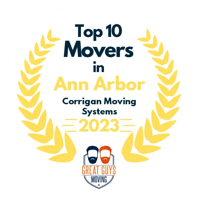 Top 10 Movers in Ann Arbor, MI 2023 award