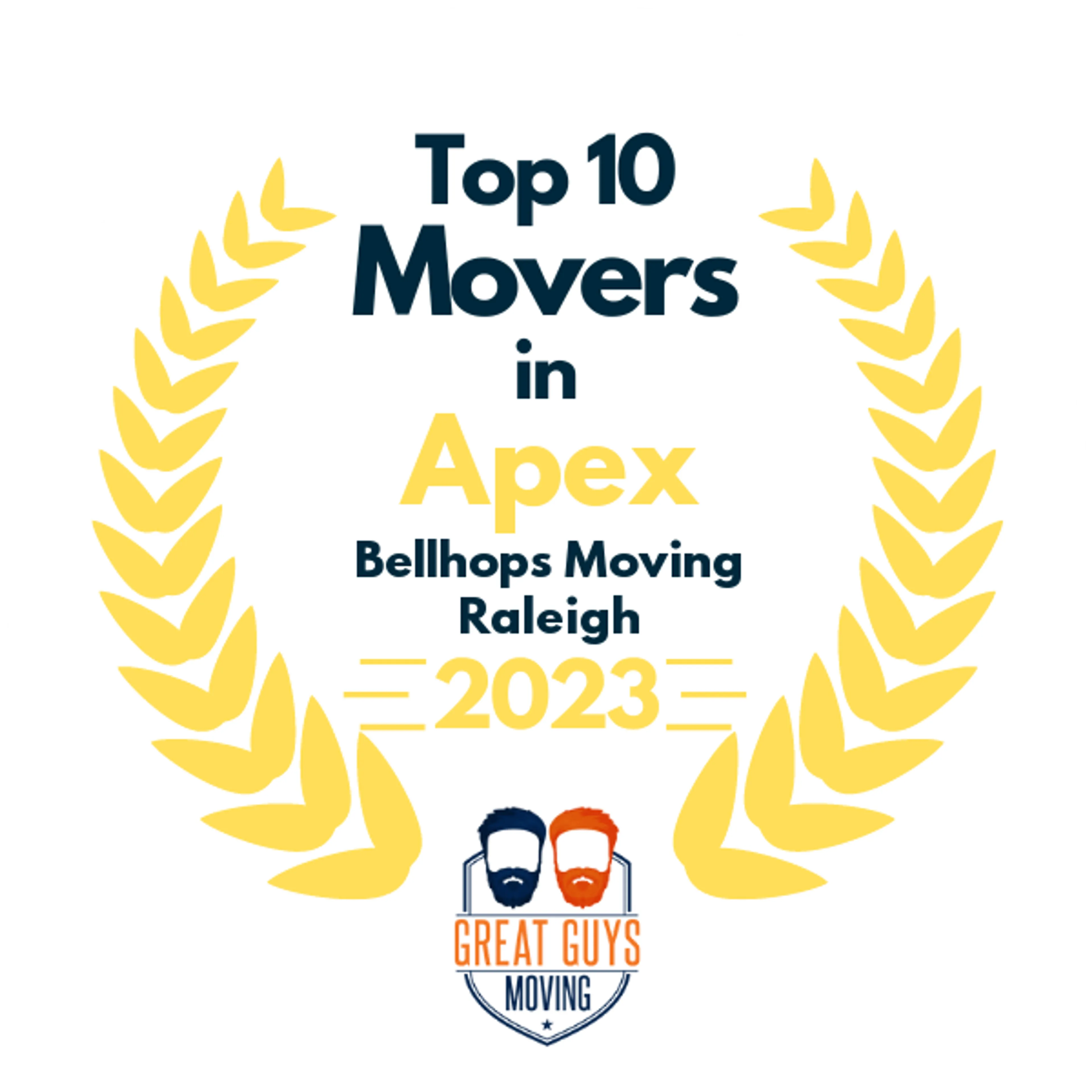 Top 10 Movers in Raleigh, NC 2023 award