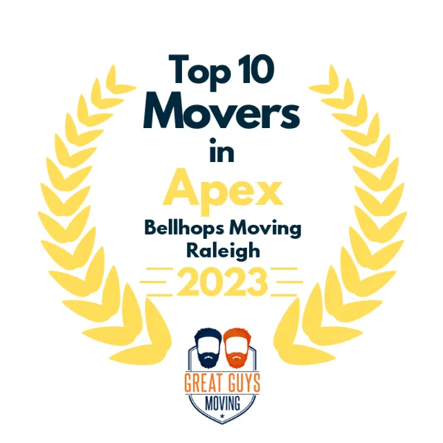 Top 10 Movers in Raleigh, NC 2023 award