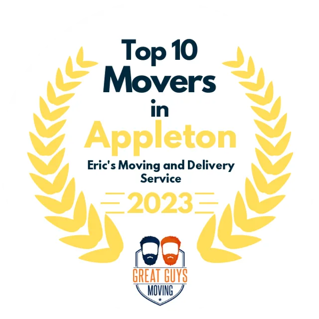 Top 10 Movers in Appleton, WI 2023 award