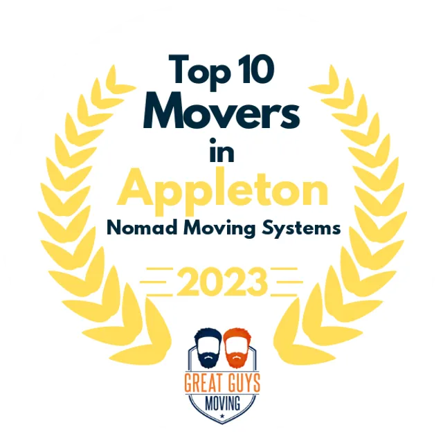 Top 10 Movers in Appleton, WI 2023 award