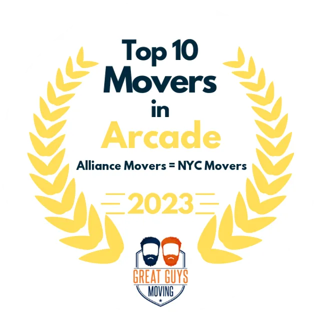 Top 10 Movers in New York City, NY 2023 award