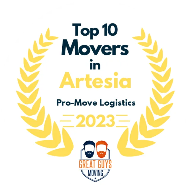 Top 10 Movers in Albuquerque, NM 2023 award