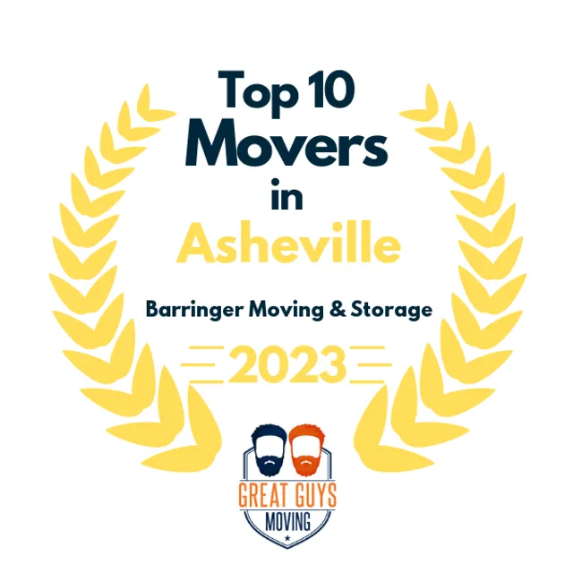 Top 10 Movers in High Point, NC 2023 award