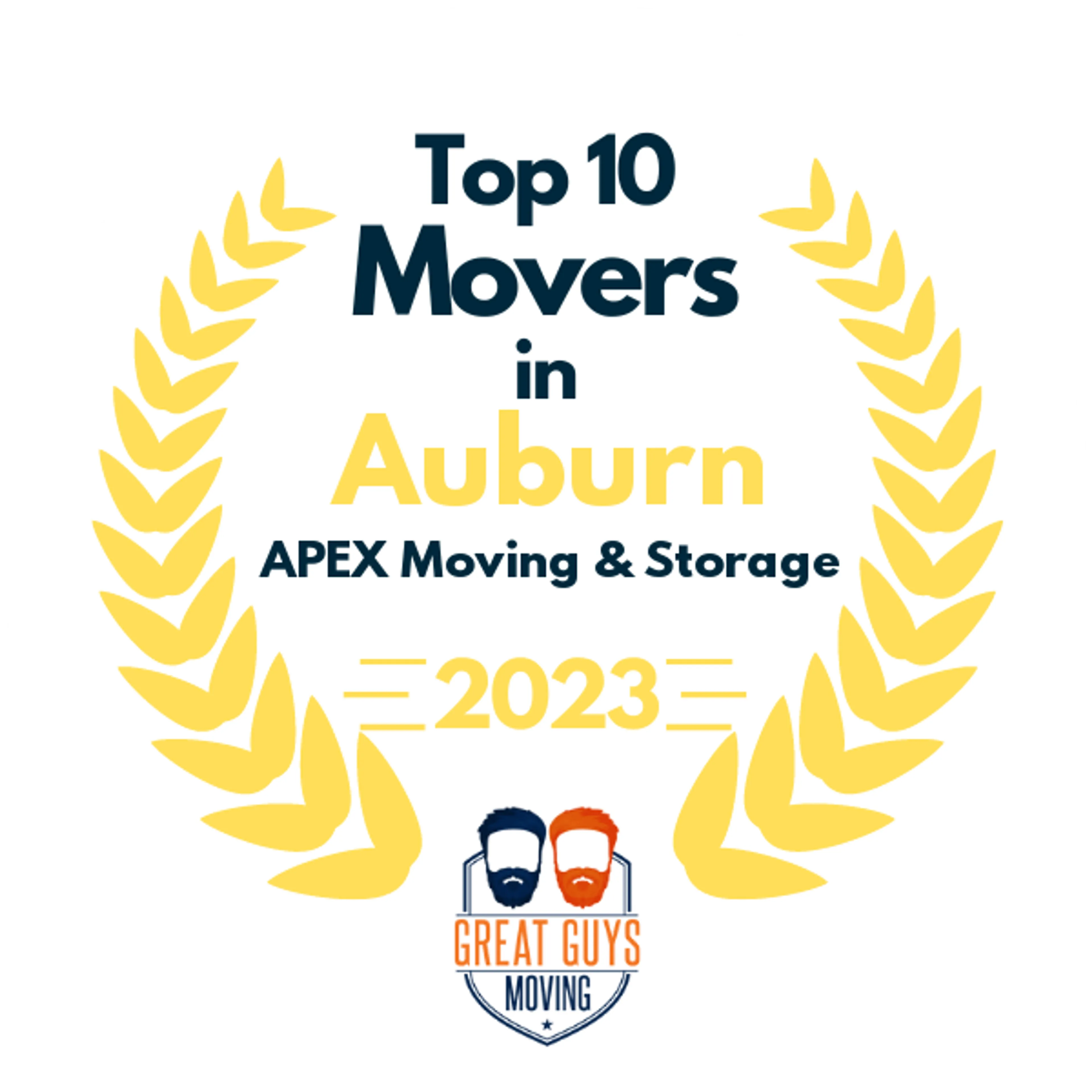 Top 10 Movers in Tacoma, WA 2023 award
