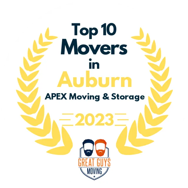 Top 10 Movers in Tacoma, WA 2023 award