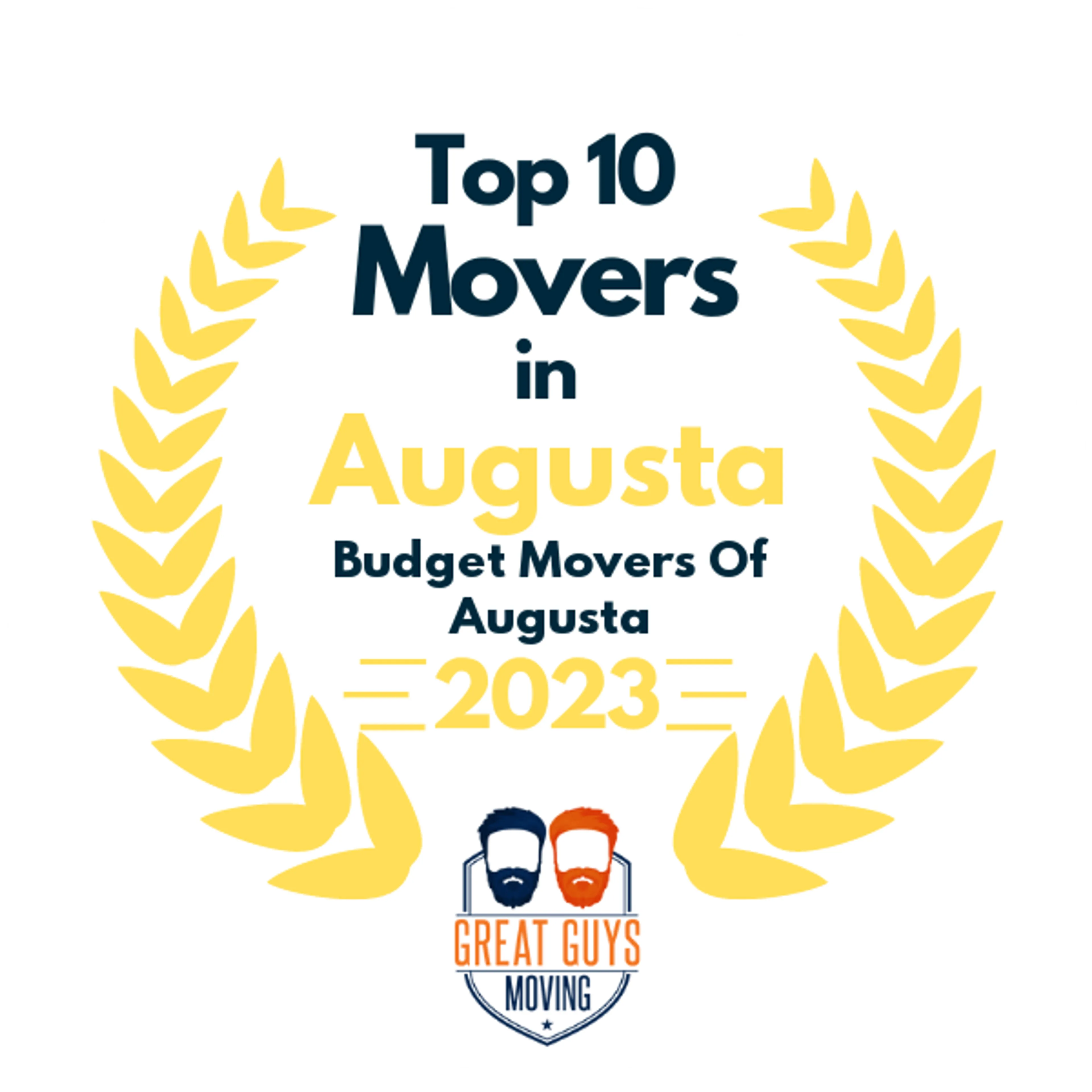 Top 10 Movers in Augusta, GA 2023 award