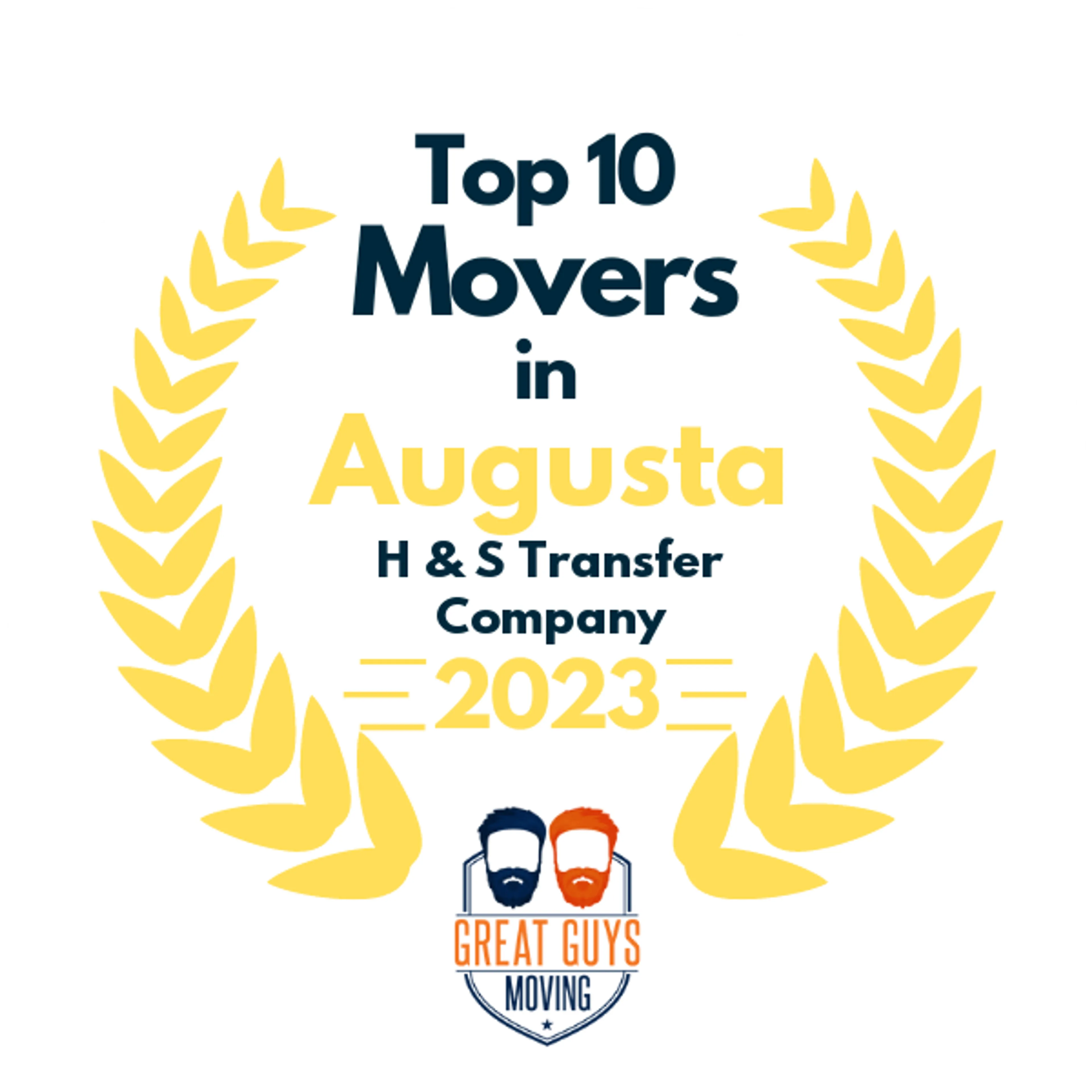 Top 10 Movers in Augusta, GA 2023 award