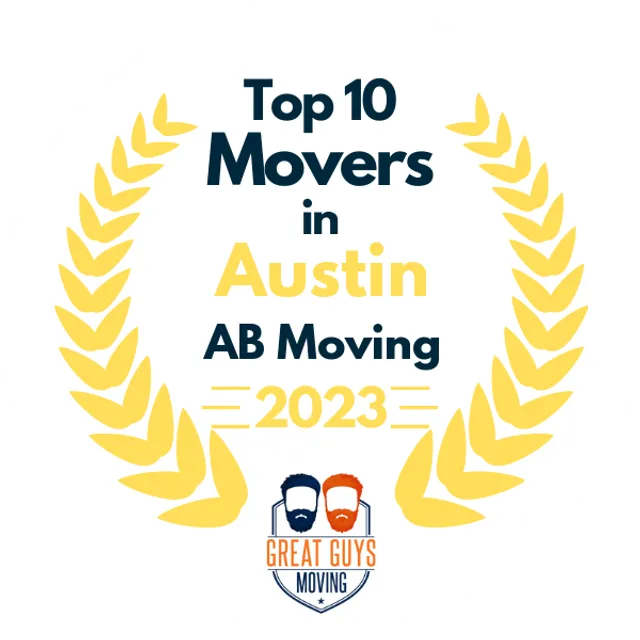 Top 10 Movers in Austin, TX 2023 award