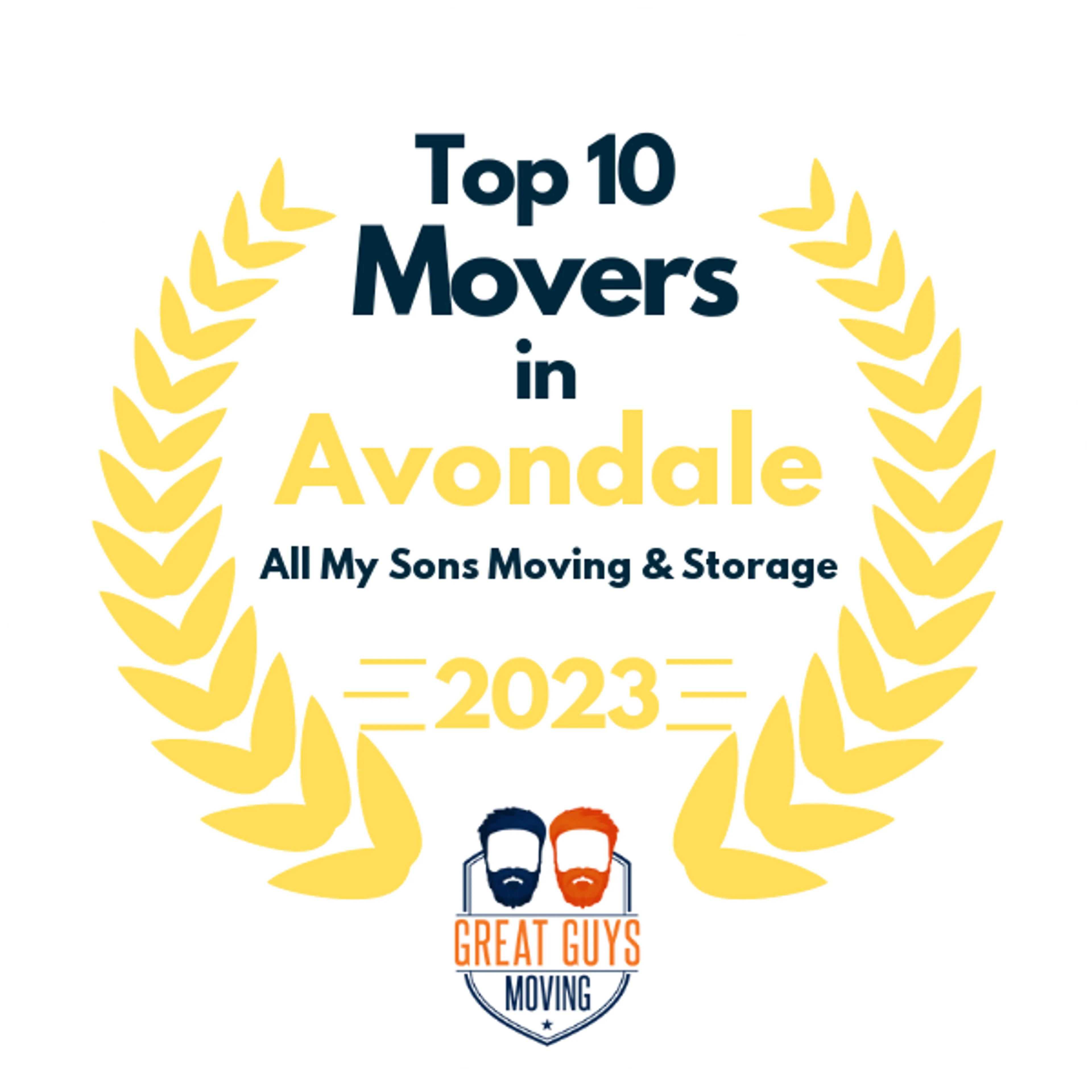 Top 10 Movers in Phoenix, AZ 2023 award