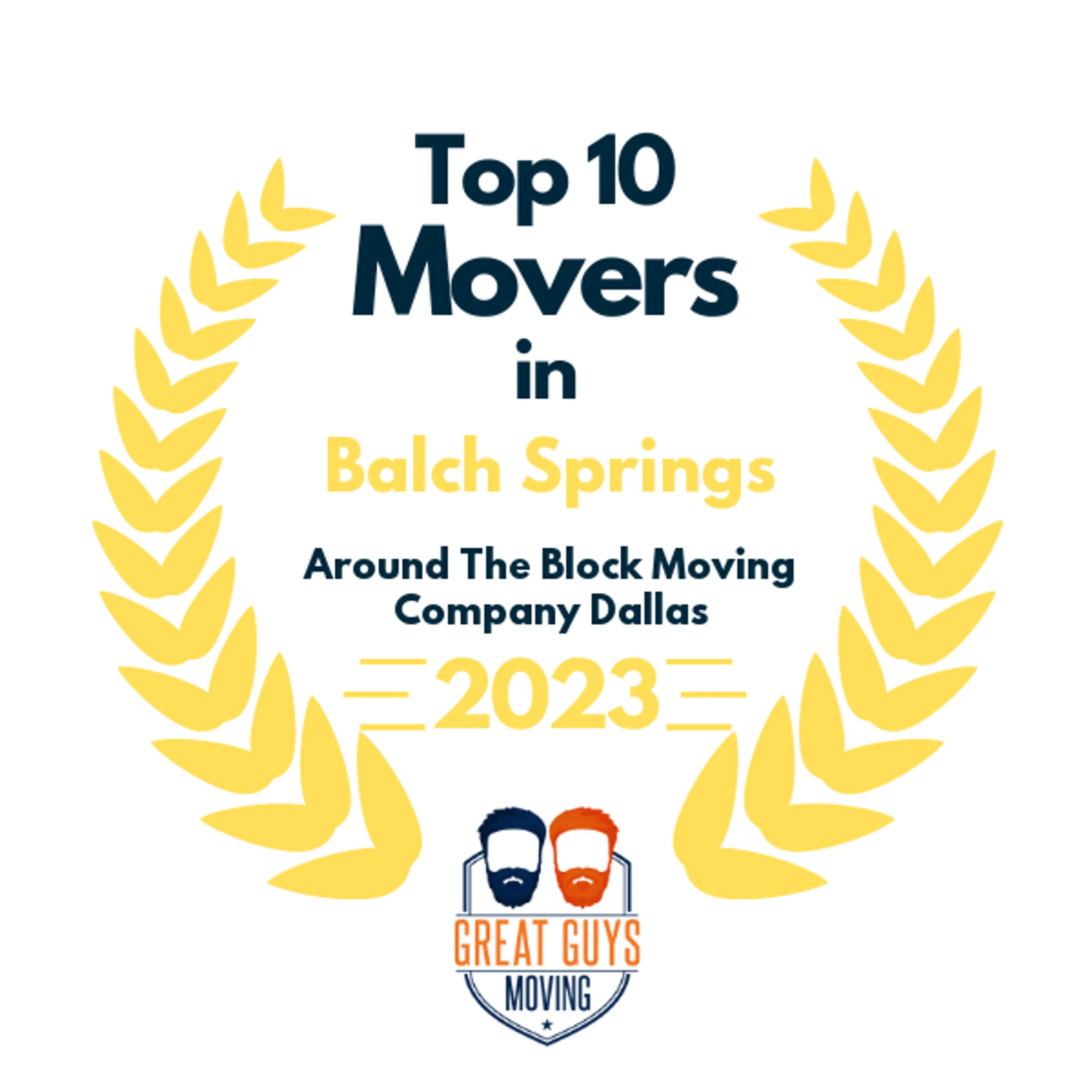 Top 10 Movers in Mesquite, TX 2023 award