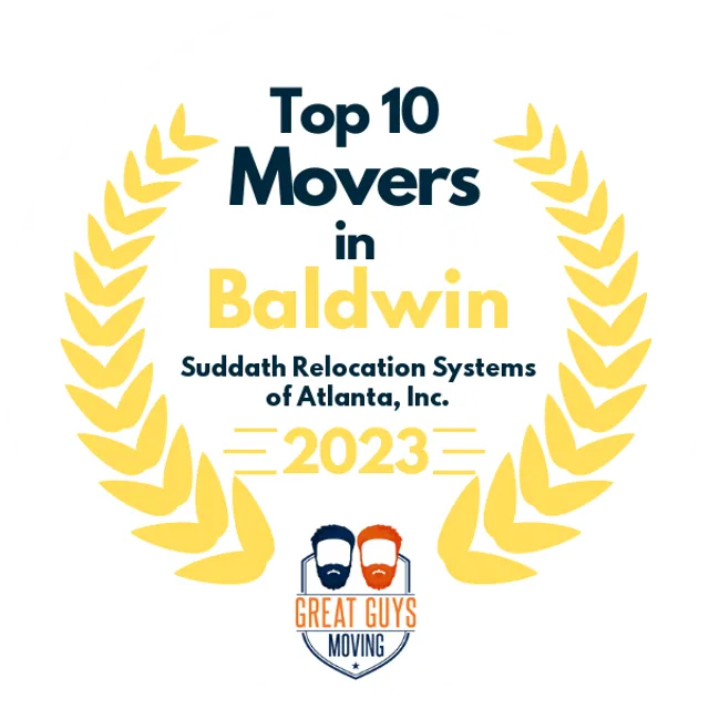 Top 10 Movers in Athens, GA 2023 award