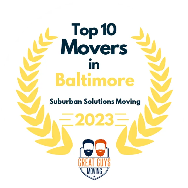 Top 10 Movers in Washington DC, DC 2023 award