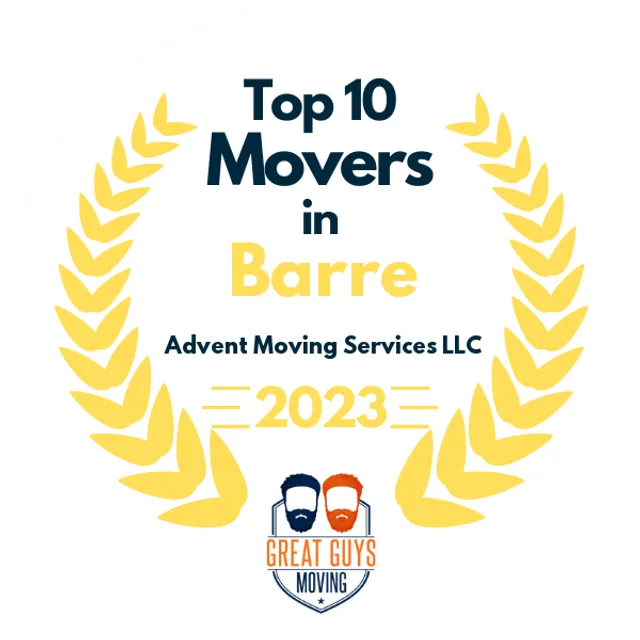 Top 10 Movers in Manchester, NH 2023 award