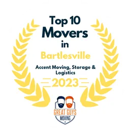 top 10 ranked movers in bartlesville 2023 accent moving storage logistics image