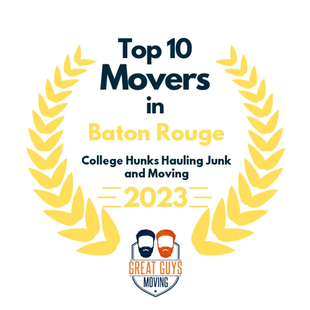 Top 10 Movers in Baton Rouge, LA 2023 award