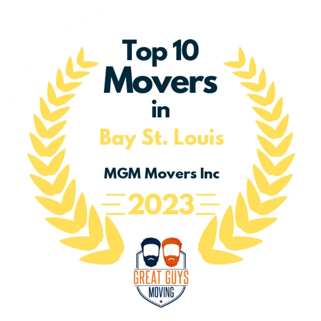 Top 10 Movers in New Orleans, LA 2023 award