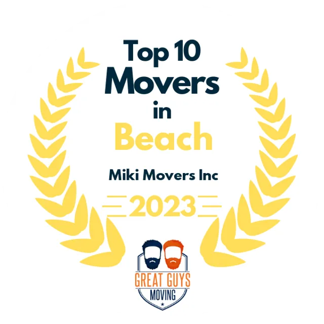 Top 10 Movers in Miami, FL 2023 award