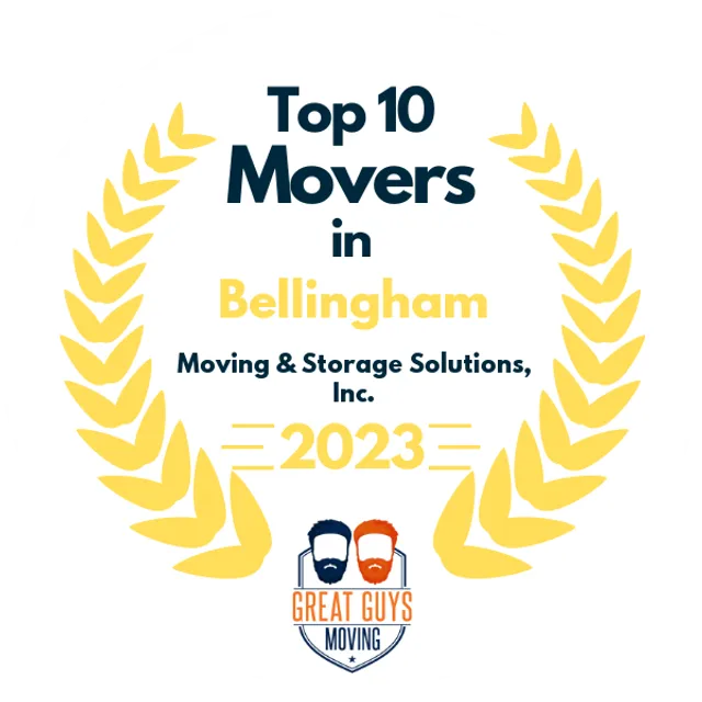 Top 10 Movers in Bellingham, WA 2023 award