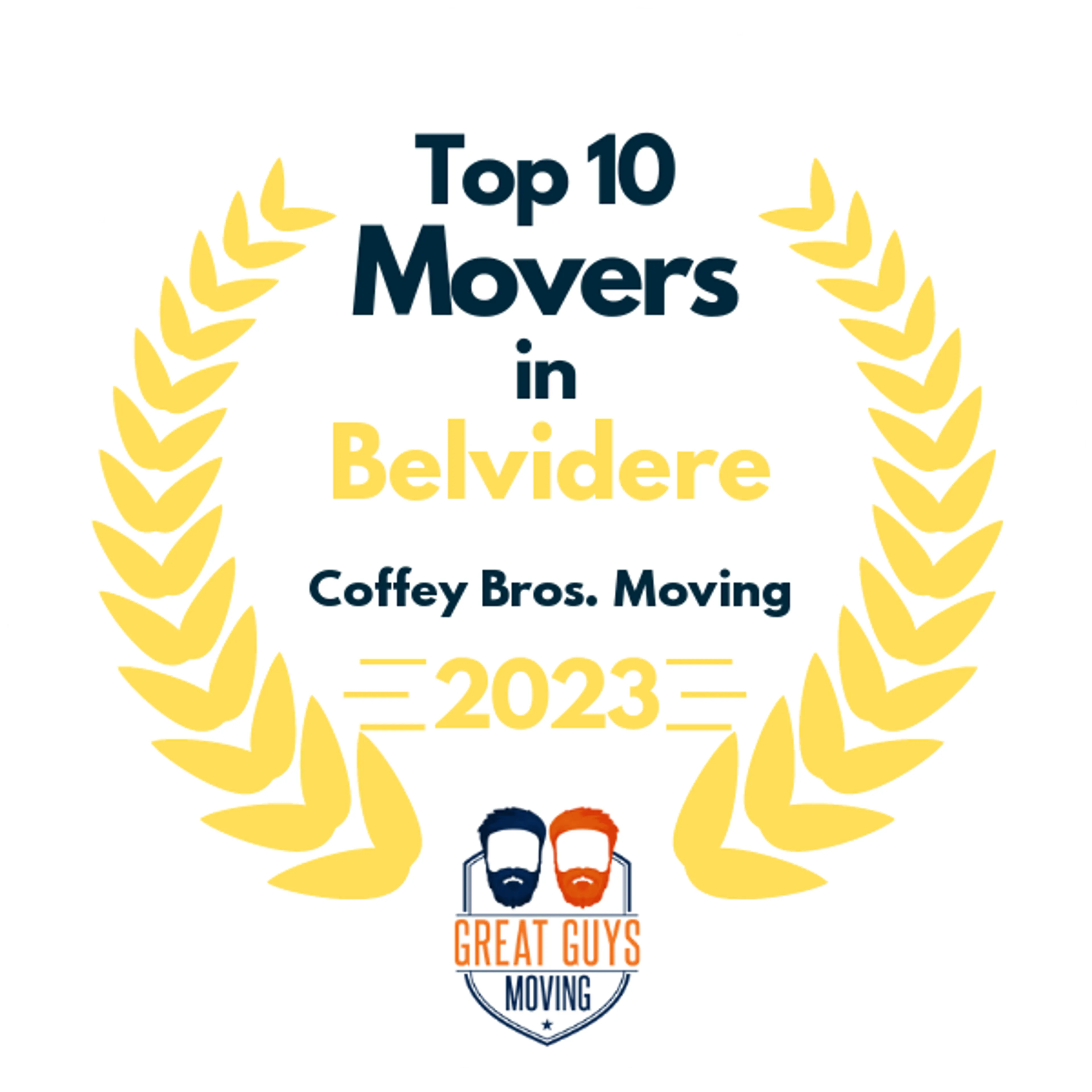 Top 10 Movers in Glenview, IL 2023 award