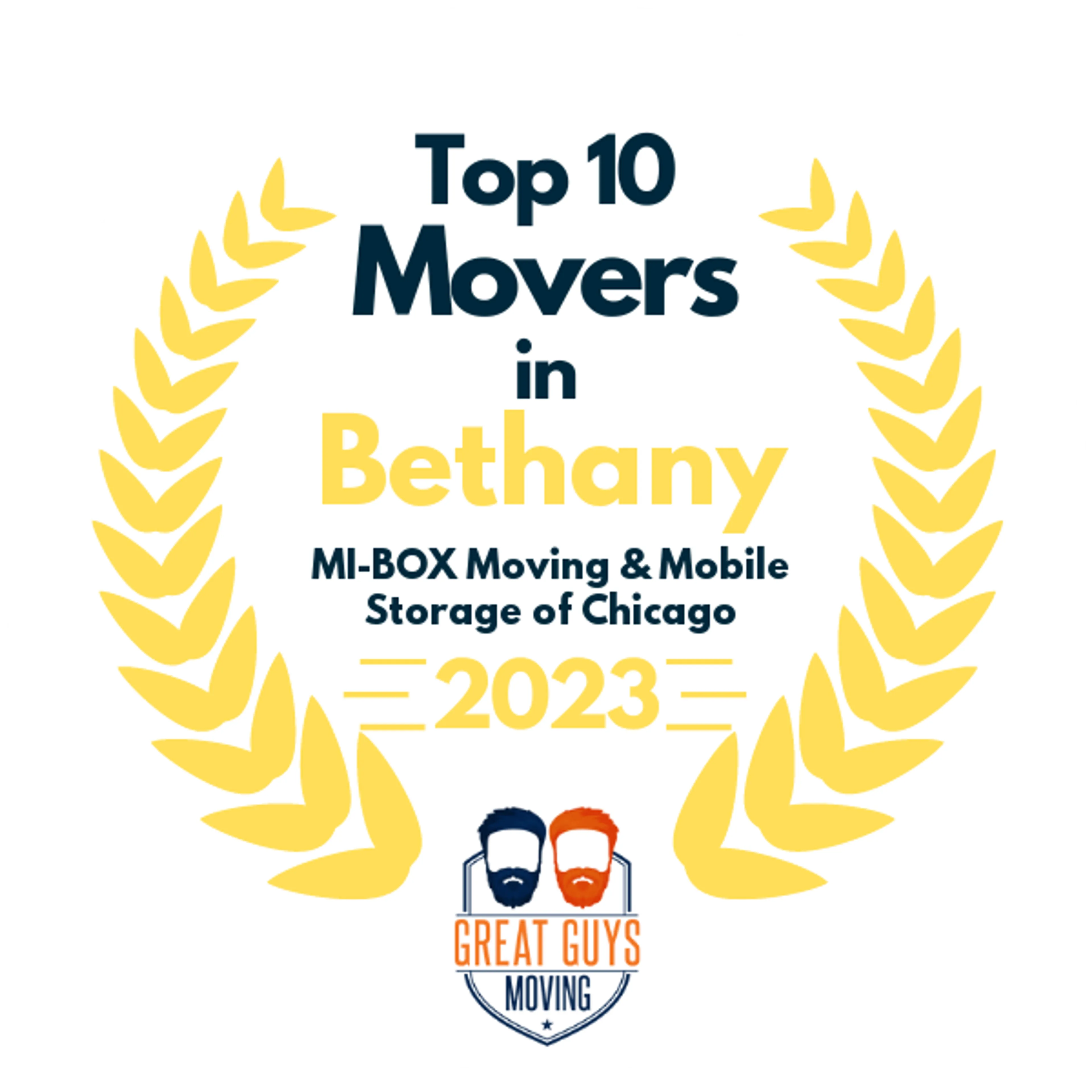 Top 10 Movers in Joliet, IL 2023 award