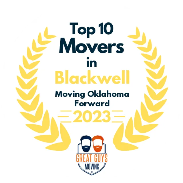 Top 10 Movers in Oklahoma City, OK 2023 award