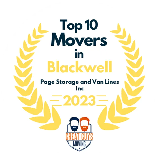 Top 10 Movers in Tulsa, OK 2023 award