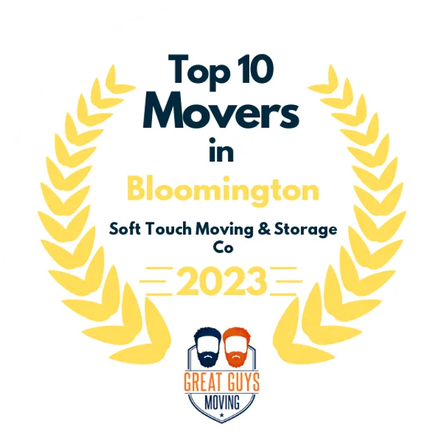 Top 10 Movers in Bloomington, IN 2023 award