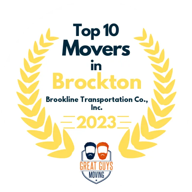 Top 10 Movers in Brockton, MA 2023 award