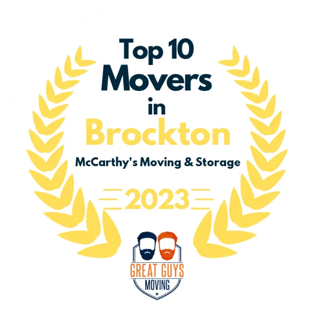 Top 10 Movers in Brockton, MA 2023 award