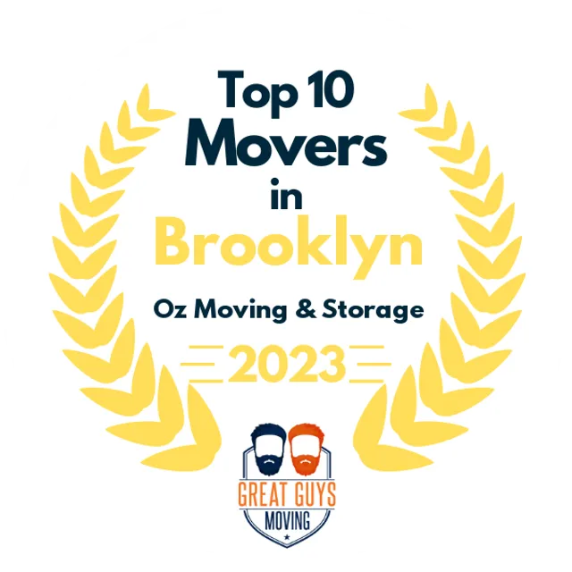 Top 10 Movers in Jersey City, NJ 2023 award