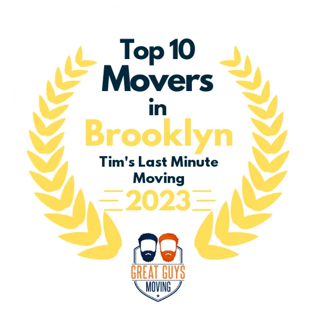 Top 10 Movers in New York City, NY 2023 award