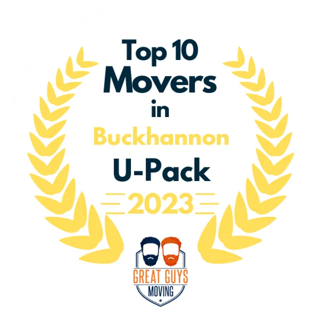 Top 10 Movers in Buckhannon, WV 2023 award