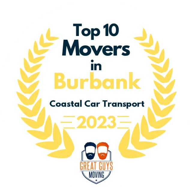 Top 10 Movers in Burbank, CA 2023 award