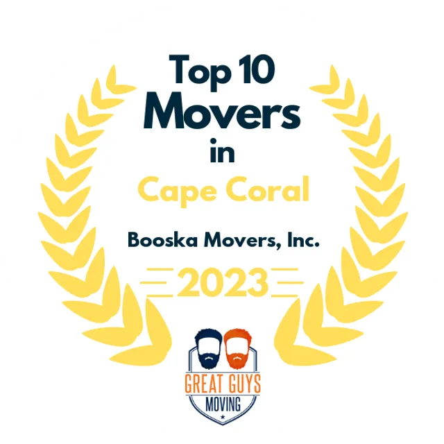 Top 10 Movers in Cape Coral, FL 2023 award