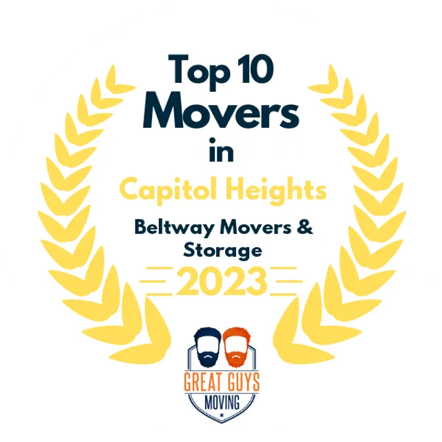 Top 10 Movers in Bowie, MD 2023 award