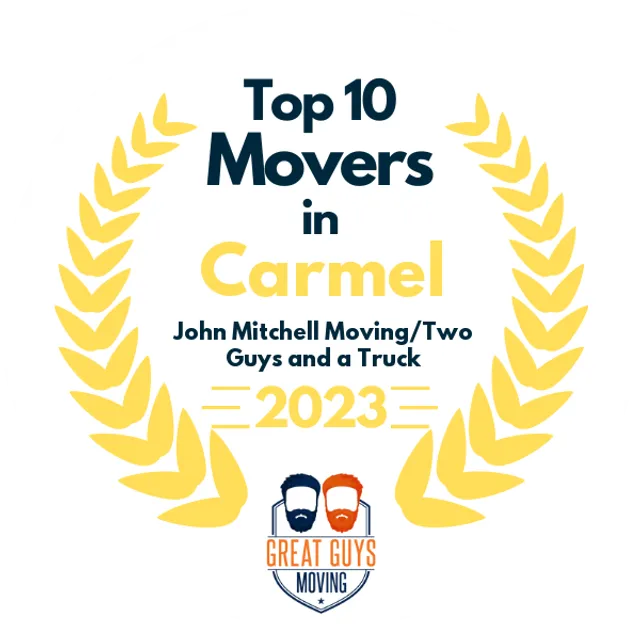 Top 10 Movers in Carmel, IN 2023 award