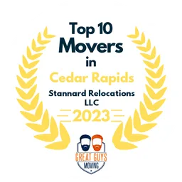 top 10 ranked movers in cedar rapids 2023 stannard relocations llc image