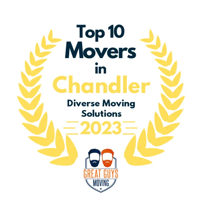 Top 10 Movers in Phoenix, AZ 2023 award