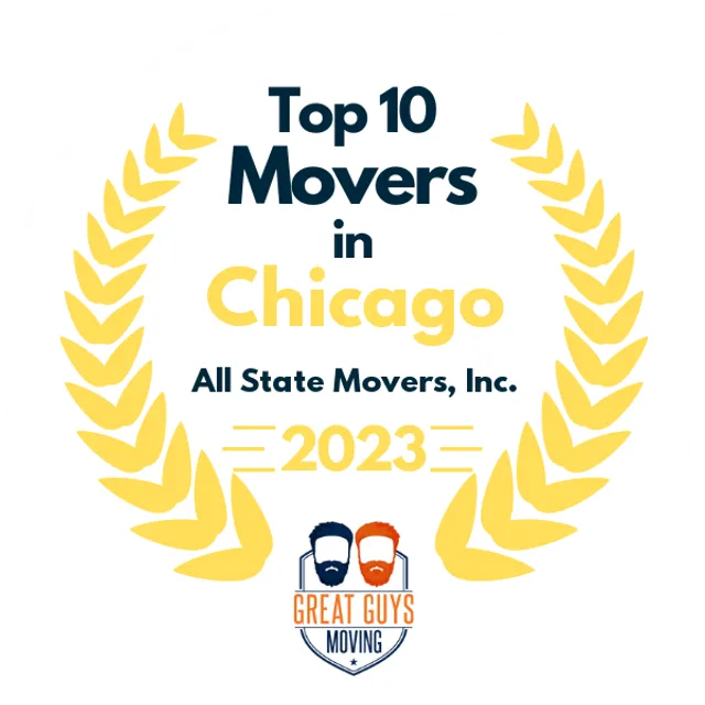 Top 10 Movers in Chicago, IL 2023 award