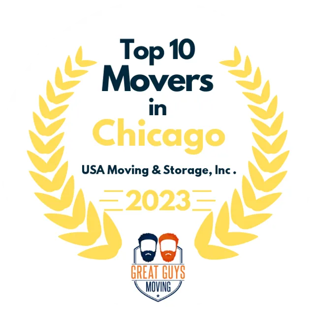 Top 10 Movers in Chicago, IL 2023 award