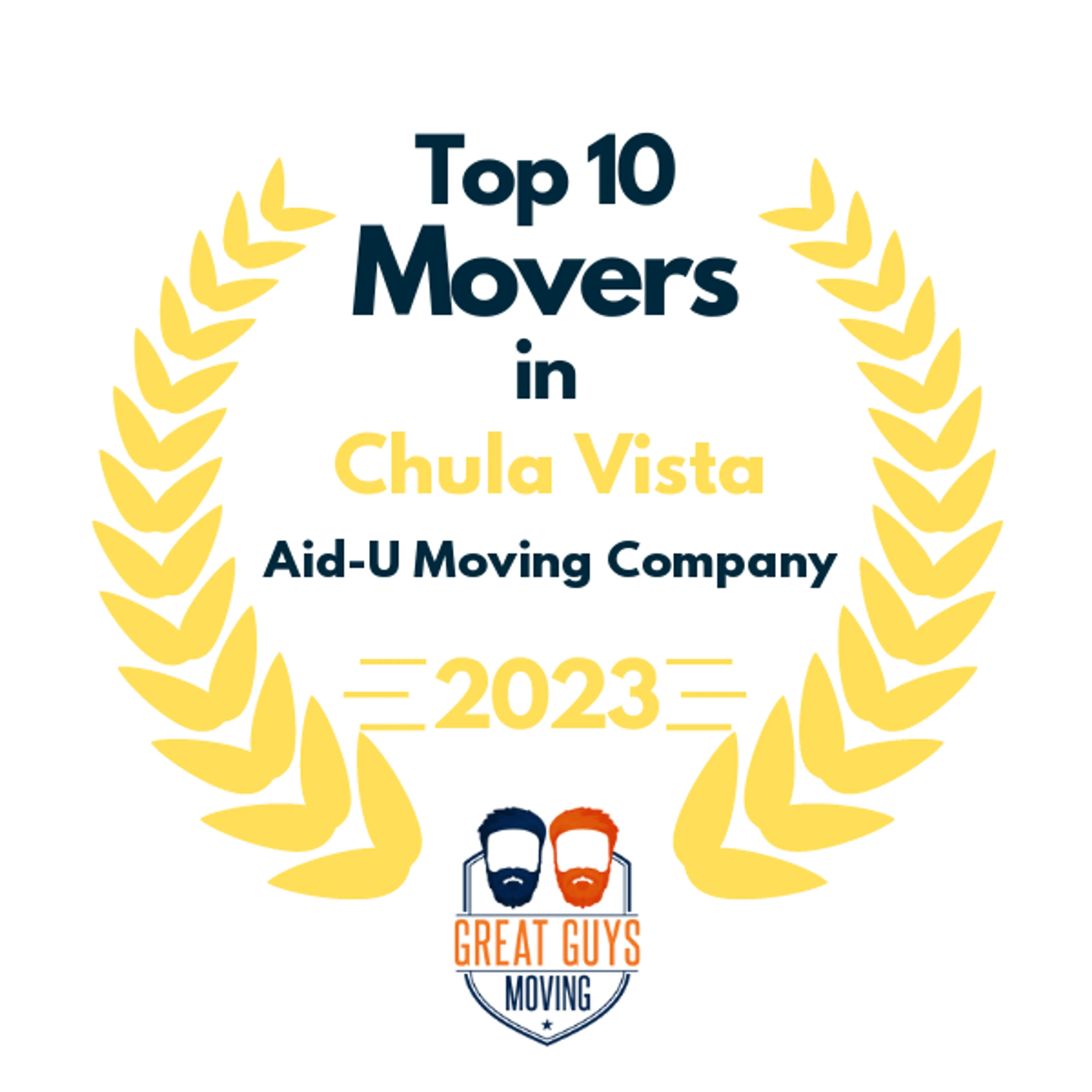 Top 10 Movers in San Diego, CA 2023 award